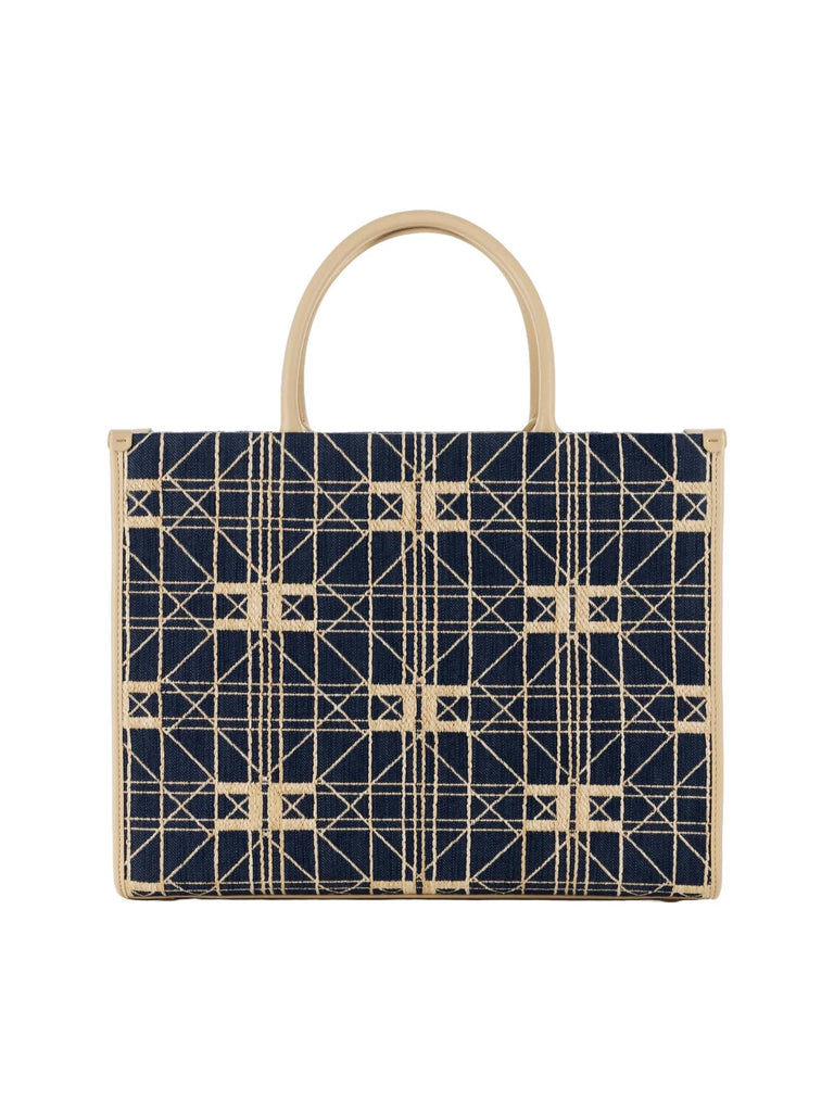 Borsa Elisabetta Franchi BS14A41E2 Shopper grande in rafia
