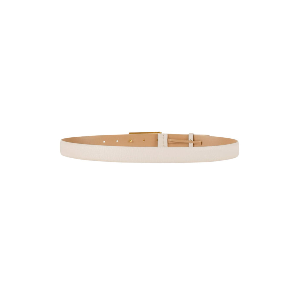 Cintura Elisabetta Franchi CT02S46E2 Pelle Burro Placca Logo Smaltato