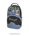 ZAINO SPRAYGROUND 8302 DENIM TEAR 3 AM PATCHES BACKPACK