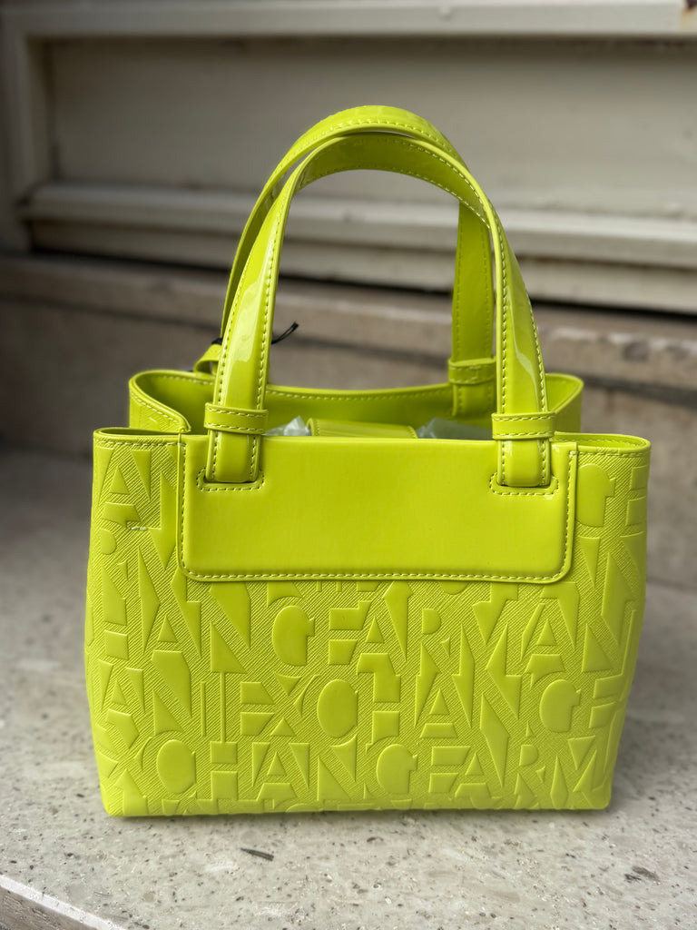 Borsa Armani Exchange XW001576 AF17290 Tote Small Vernice