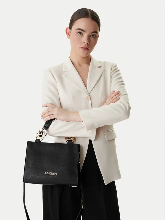 Borsa Love Moschino JC4006 Tote a mano con logo ovale