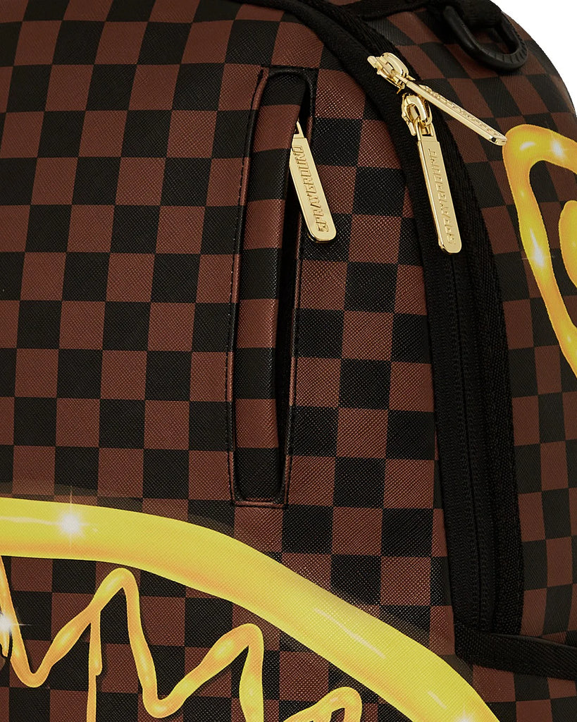ZAINO SPRAYGROUND ART7257 RICHIE RICH GOLD SHARKMOUTH DLXSV BACKPACK