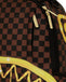ZAINO SPRAYGROUND ART7257 RICHIE RICH GOLD SHARKMOUTH DLXSV BACKPACK