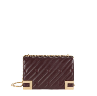 Borsa Elisabetta Franchi BS54A46E2 grande matelassé Rouge Noir con tracolla