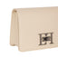 Borsa Elisabetta Franchi Crema BS11A46E2 a tracolla con girello logo in metallo
