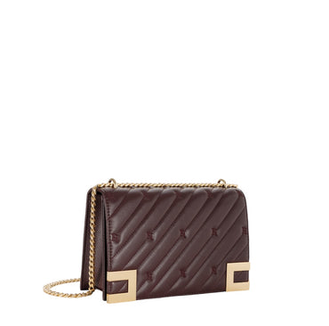 Borsa Elisabetta Franchi BS54A46E2 grande matelassé Rouge Noir con tracolla