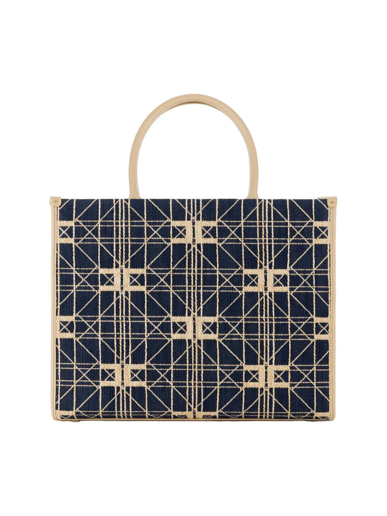 Borsa Elisabetta Franchi BS14A41E2 Shopper grande in rafia