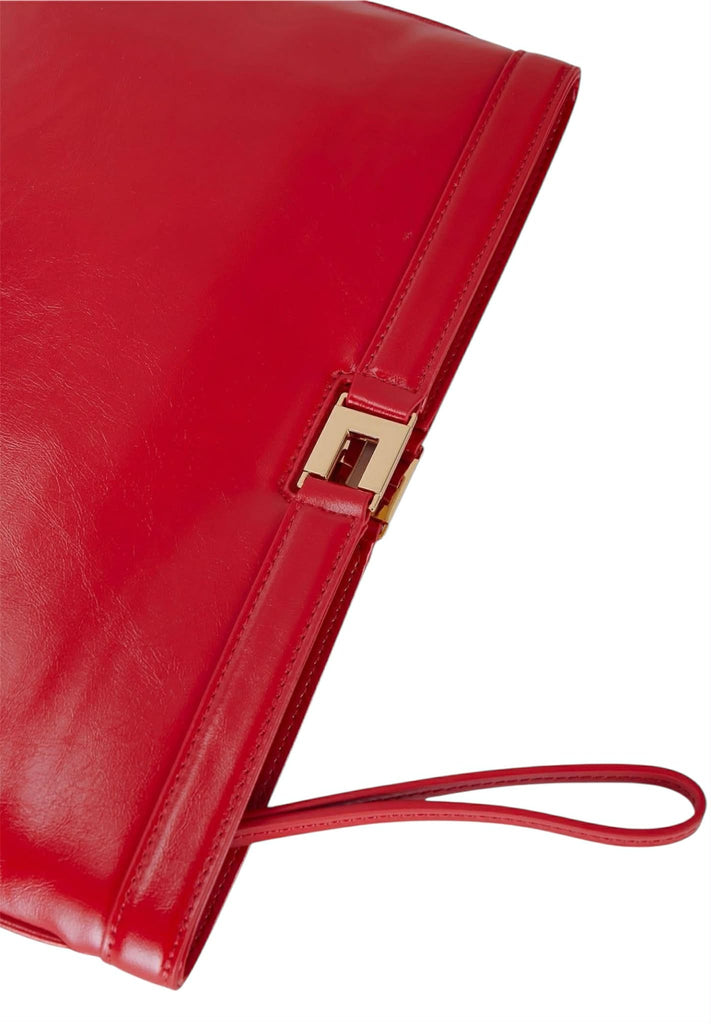 Borsa Elisabetta Franchi BS18A61E2 a mano busta effetto naplak