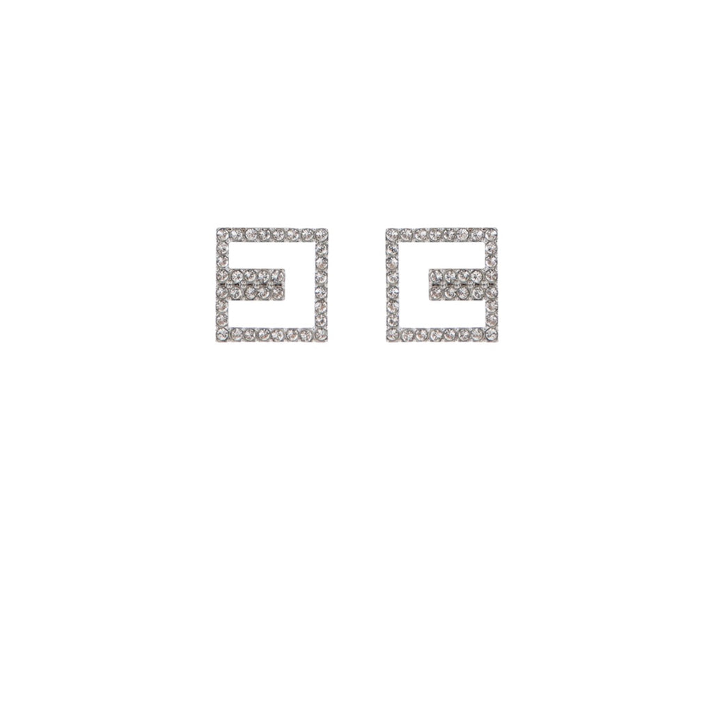 Orecchini Elisabetta Franchi OR25B46E2 outline logo in strass