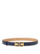Cintura Elisabetta Franchi CT02S46E2 Pelle Navy Placca Logo Smaltato
