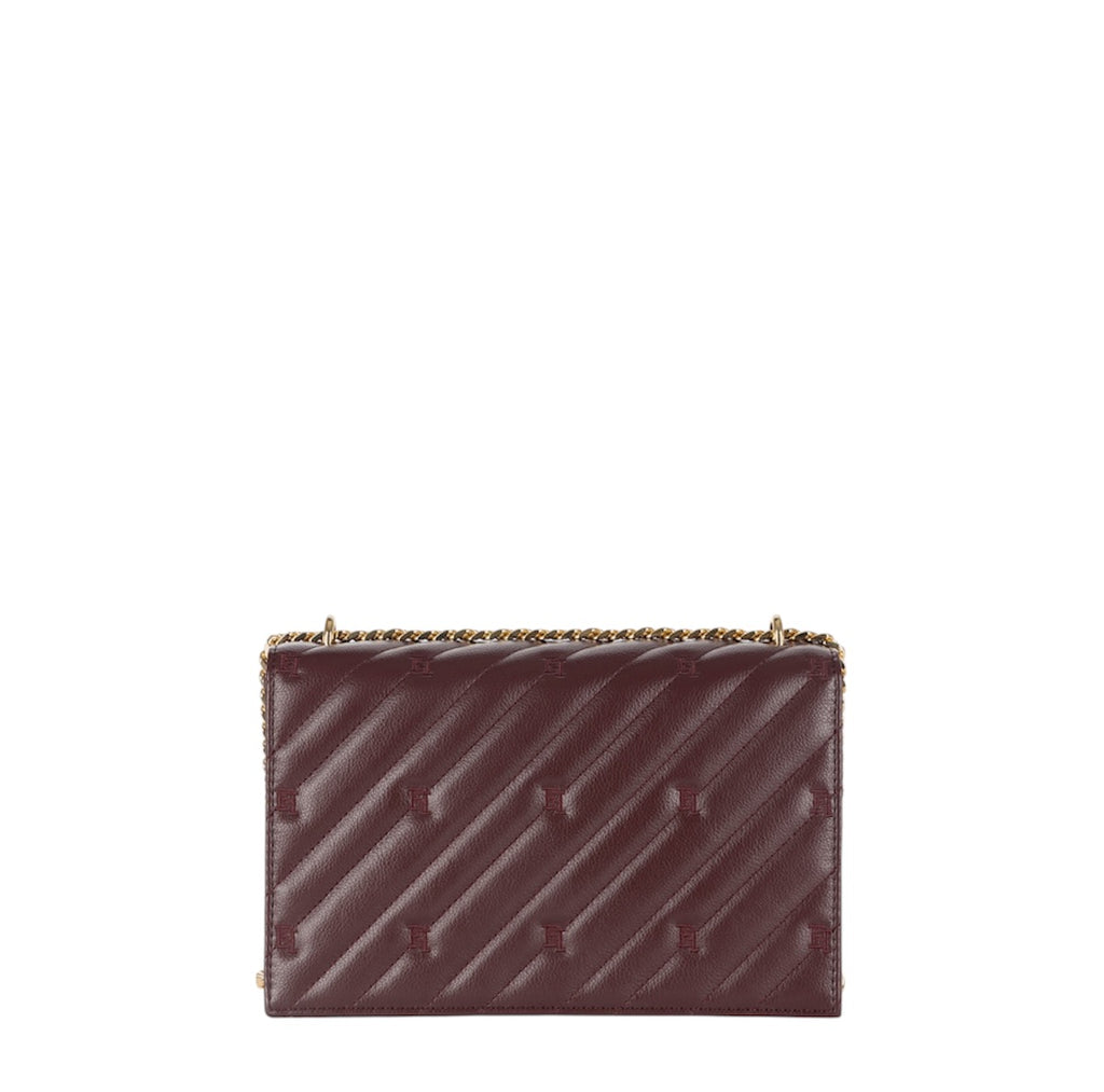Borsa Elisabetta Franchi BS54A46E2 grande matelassé Rouge Noir con tracolla