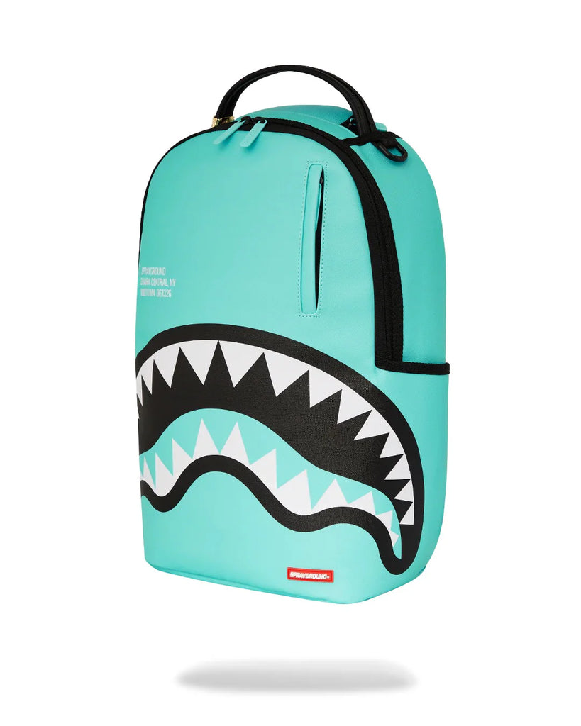 ZAINO SPRAYGROUND ART7015 SHARK CENTRAL AQUA DLXSV BACKPACK