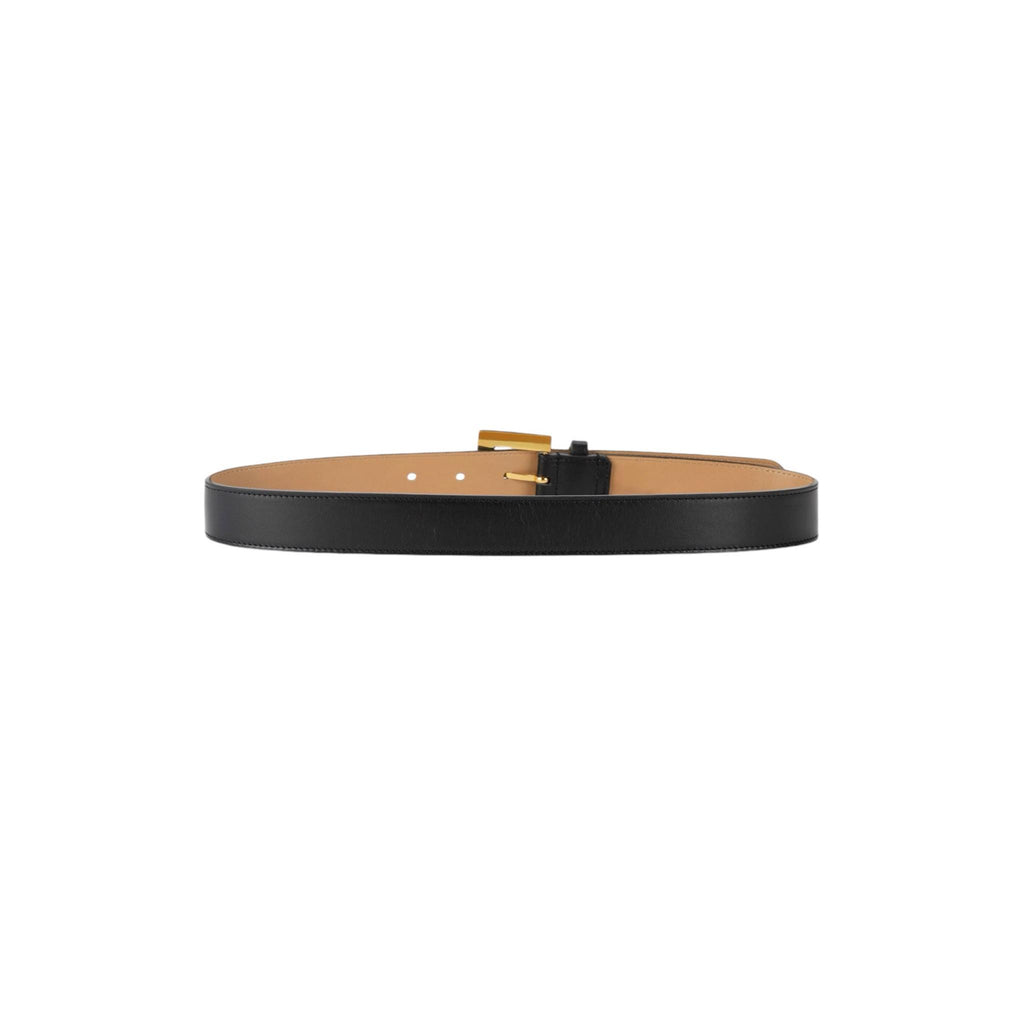 Cintura Elisabetta Franchi CT12S46E2 in Pelle Nera passante morsetto