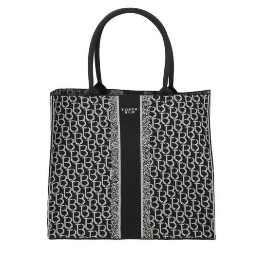 Borsa Tosca Blu TS2511B10 Shopping grande logata Saint Tropez