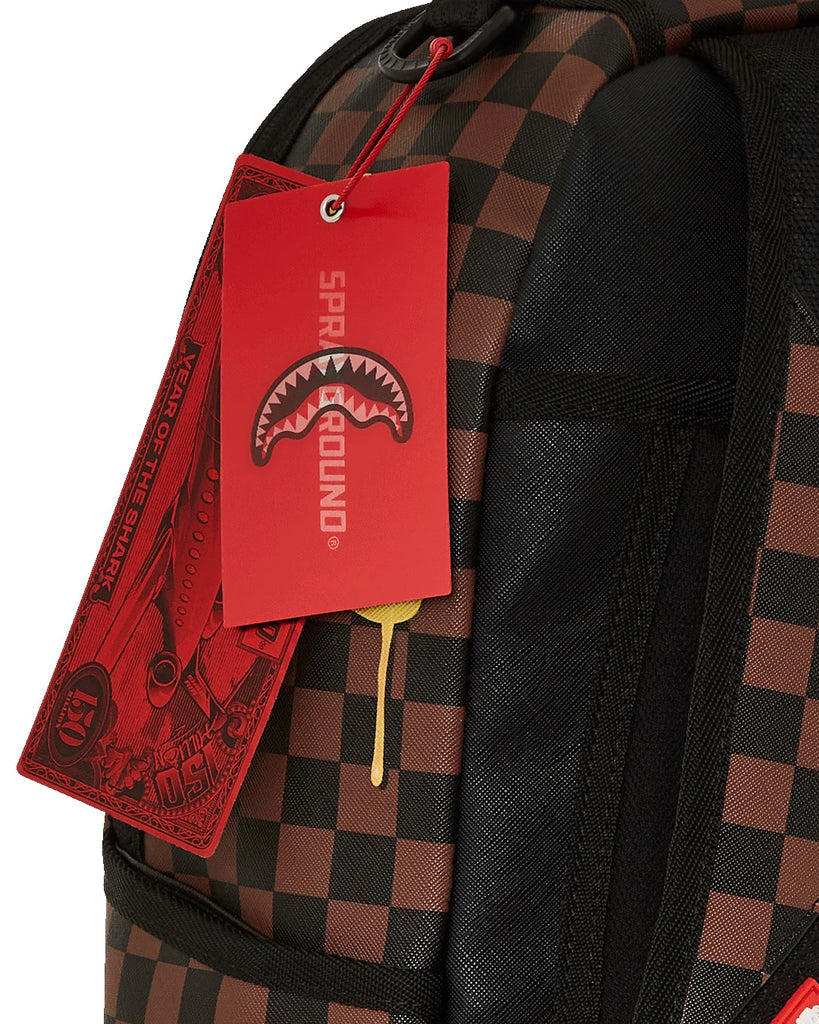 ZAINO SPRAYGROUND ART7257 RICHIE RICH GOLD SHARKMOUTH DLXSV BACKPACK