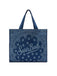 Borse Saint Barth Essential Bag in tessuto denim stampa bandana e logo a contrasto