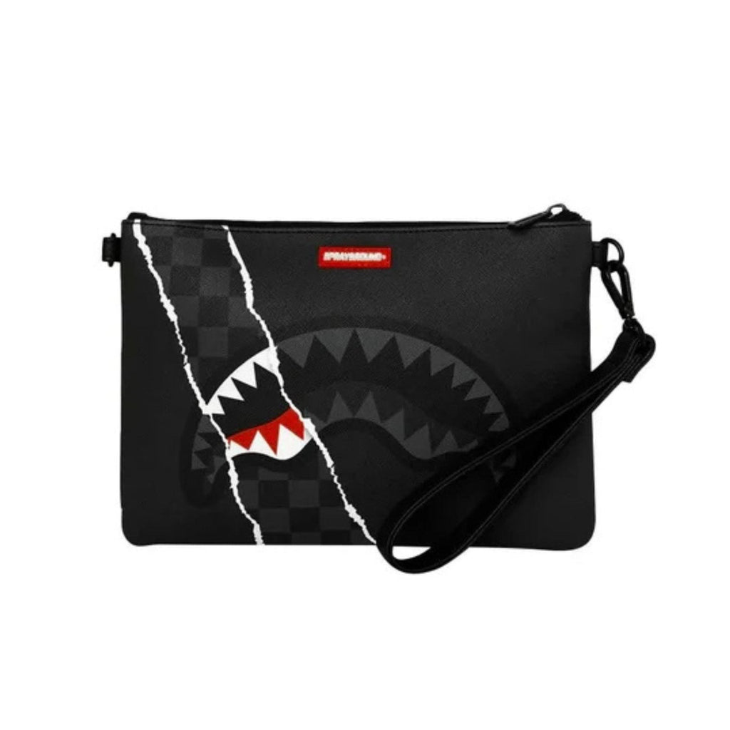 POCHETTE SPRAYGROUND  9350 CENTER RIP REVEALING GRAY CHECK