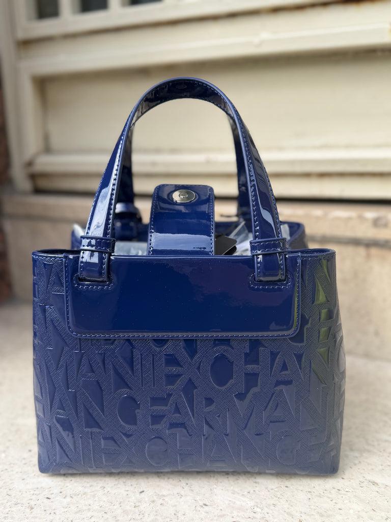 Borsa Armani Exchange XW001576 AF17290 Tote Small Vernice