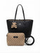 Borsa Pashbag shopper Davina Soho  con pochettone Teddy a tracolla