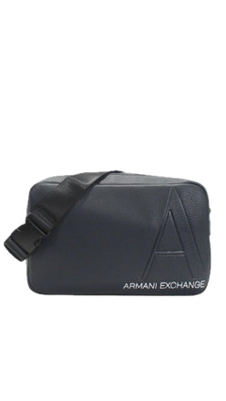 Marsupio Armani Exchange 952714 4F874 Uomo Blu logo stampato bianco