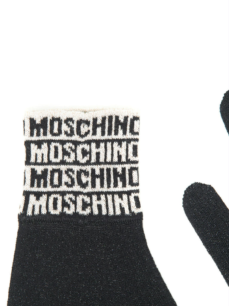 Guanti Moschino 65215 bordo all over in lurex