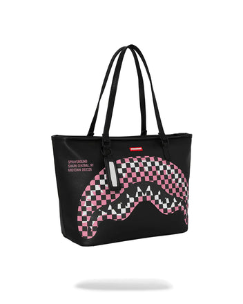BORSA SPRAYGROUND ART7747 SHARK CENTRAL BREAKUP CHECK SORBET GREY TOTE