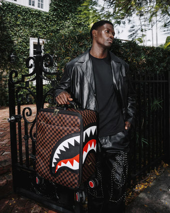 TROLLEY SPRAYGROUND ARTCL270 SAWTOOTH SHARKS IN PARIS CARRY-ON LUGGAGE