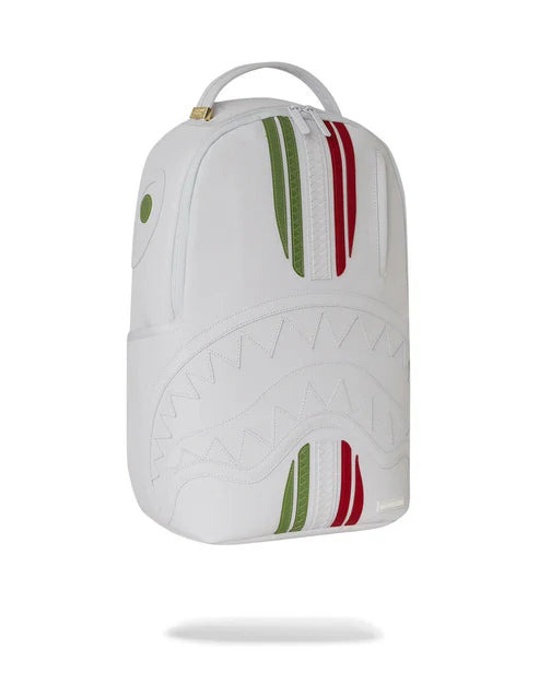 Zaino Sprayground bianco Italy racing stripes backpack 910B6806