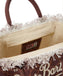 Borsa Mare Saint Barth Vanity Giraffe Skin Giraffata Marrone VANI001 00900L