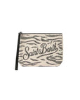 Pochette Saint Barth Con Strass Leopardato E Zebrato