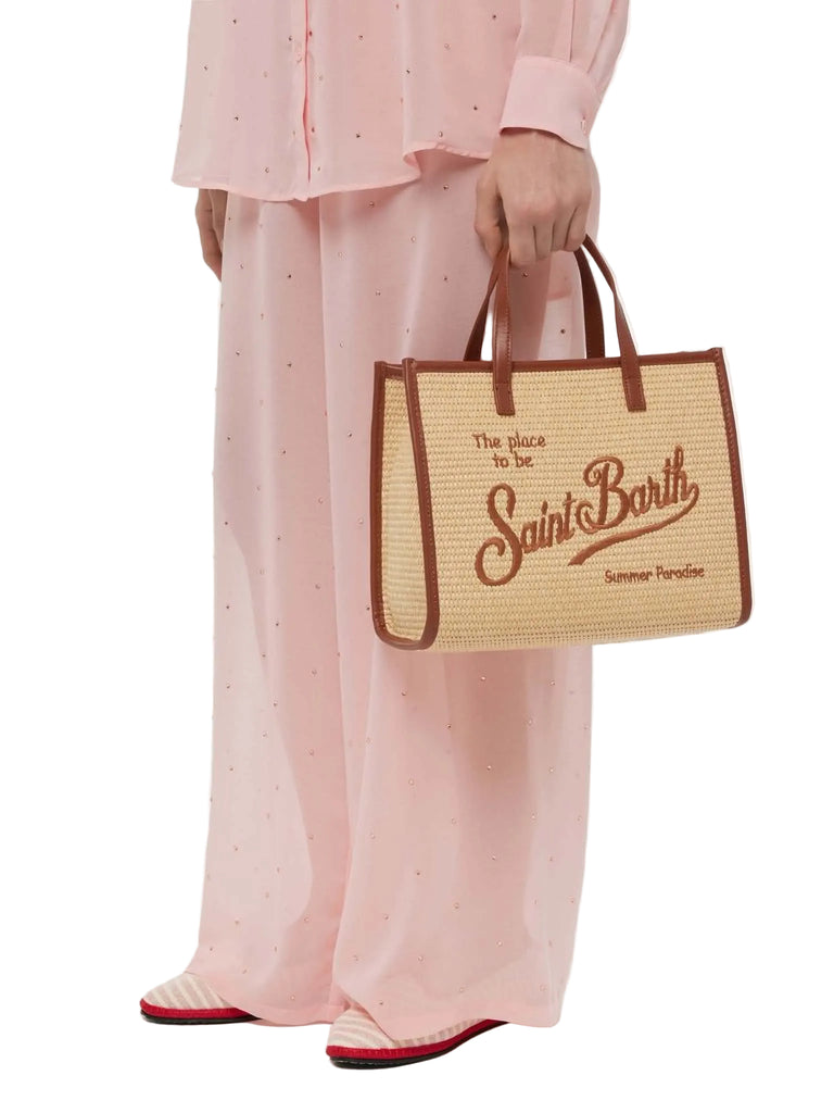 Borsa Saint Barth Vivian Mid Straw VVID001 00368L