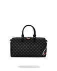 BORSA SPRAYGROUND 9313 BAULETTO SHARKS IN PARIS WTF BUBBLY BLACK CHECK MINI DUFFLE