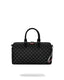 BORSA SPRAYGROUND 9313 BAULETTO SHARKS IN PARIS WTF BUBBLY BLACK CHECK MINI DUFFLE