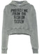 Felpa Moschino Cropped Protect Me From The Fascion System DA1709