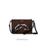 POCHETTE SPRAYGROUND 8969 SMEARED GRUNGE BROWN BLACK CROSSBODY CLUTCH
