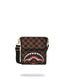 Tracolla Sprayground marrone peeking character check messanger sling 910B7505NSZ