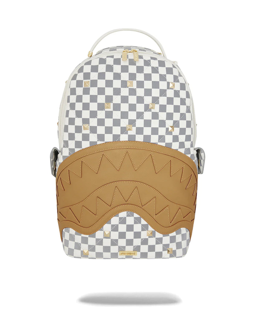 ZAINO SPRAYGROUND 7537 CREAM HENNY QUILT PUFF BACKPACK