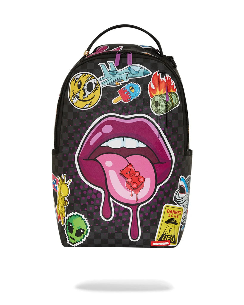 ZAINO SPRAYGROUND ART7581 LIPS SMACK DOWN DLXSV BACKPACK