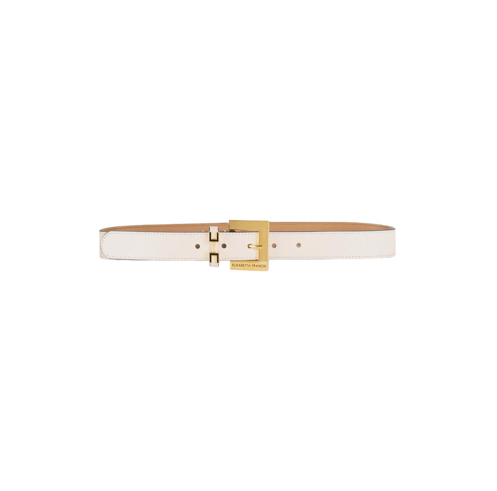 Cintura Elisabetta Franchi CT12S46E2 in Pelle Burro passante morsetto