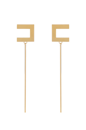 Orecchini Elisabetta Franchi OR12M56E2 con logo e barretta