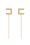 Orecchini Elisabetta Franchi OR12M56E2 con logo e barretta