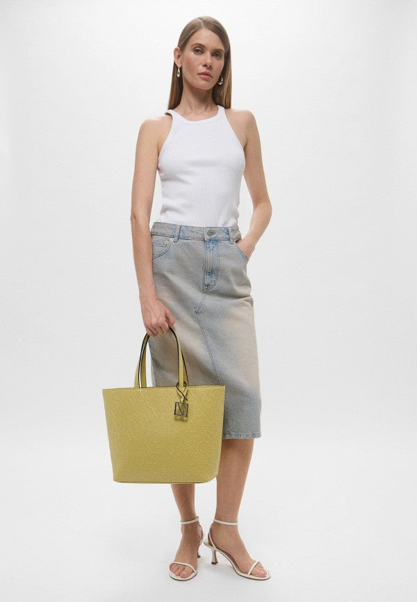 Borsa Armani Exchange 942650 Shopping Bag logata opaca