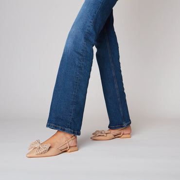 Scarpe Tosca Blu SS2519S182 Slingback Iris con fiocco colore beige