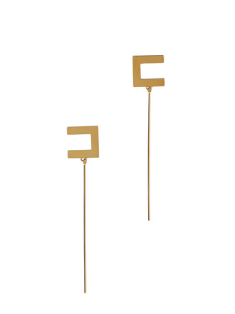 Orecchini Elisabetta Franchi OR12M56E2 con logo e barretta