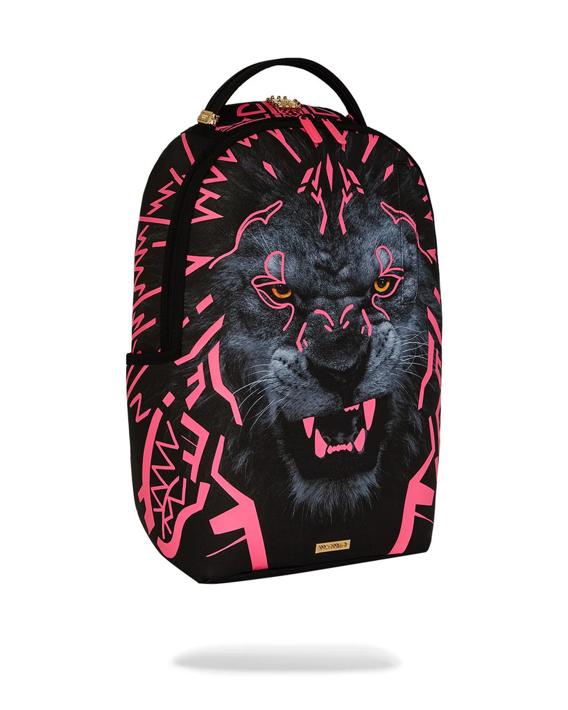 ZAINO SPRAYGROUND ART7716 AI LION NEON PINK BACKPACK