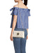 Borsa Love Moschino JC4368 Pochette con tracolla logo smaltato Oro