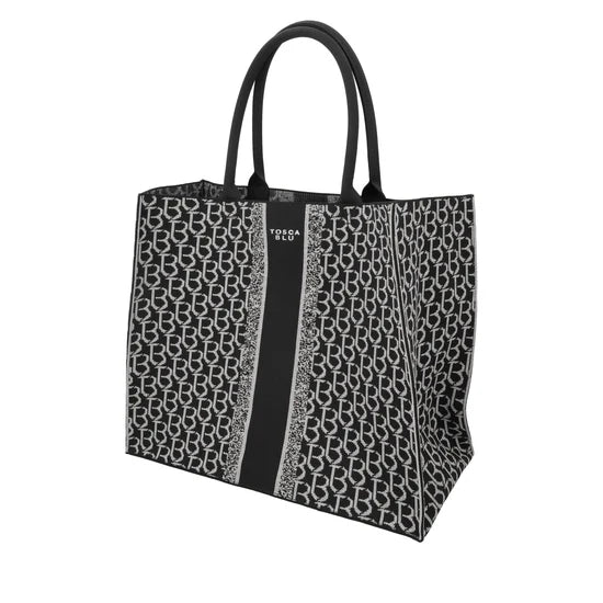 Borsa Tosca Blu TS2511B10 Shopping grande logata Saint Tropez