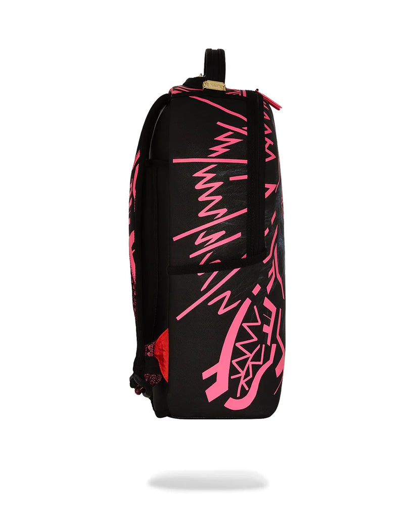 ZAINO SPRAYGROUND ART7716 AI LION NEON PINK BACKPACK