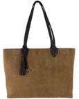 Borsa L’ Atelier Du Sac shopper Jeanette My Lady in suede con manici logati