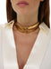 Collana Elisabetta Franchi CO03A47E2 choker rigida in metallo dorato